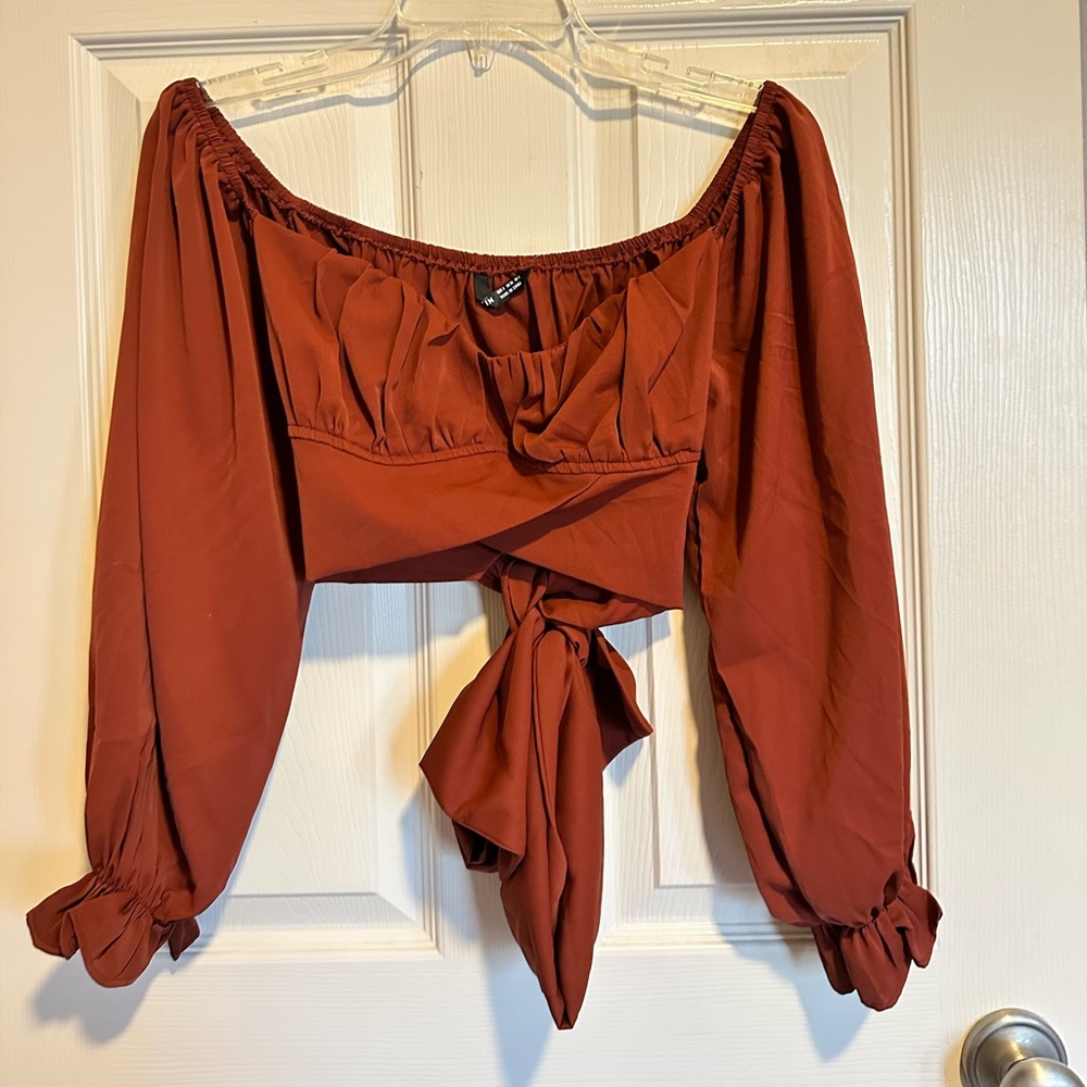 burnt orange top